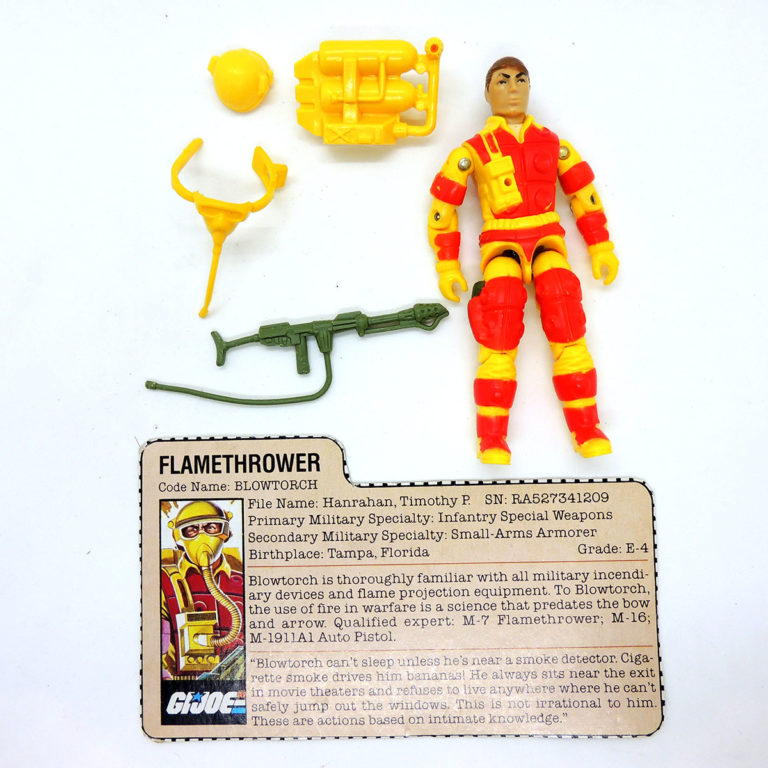 Gi Joe Blowtorch V1 Flamethrower Hasbro 1984 - Madtoyz