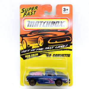 Matchbox Corvette 62 1/64 #32 Super Fast Tyco 1993