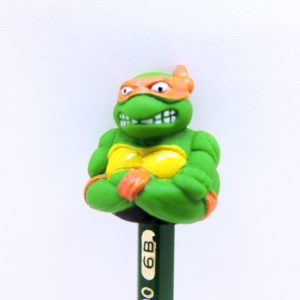 Tortugas Ninja TMNT Pencil Topper Michelangelo Mirage Studios