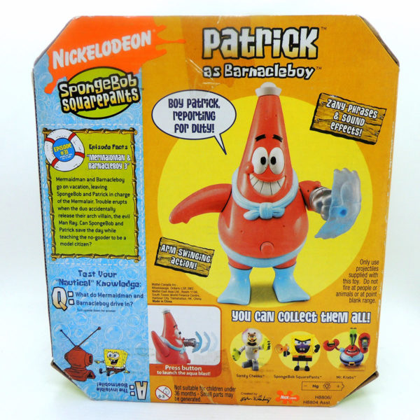 Bob Esponja Patricio Patrick as Barnacleboy Nickelodeon Madtoyz