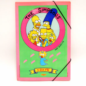 Simpsons Carpeta Retro Con Elastico Cromy 1991