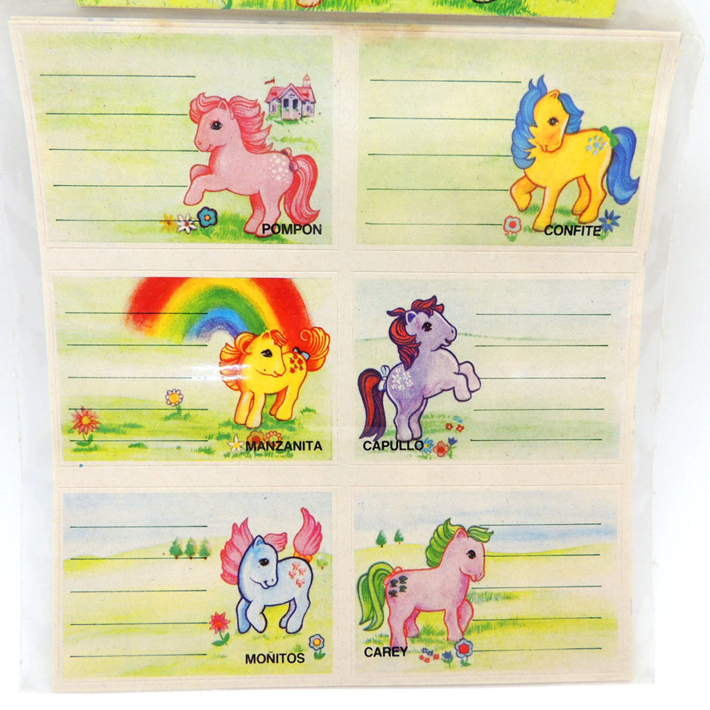 My Little Pony MLP Mi Pequeño Pony G1 Sticker Labels Ind Argentina ...