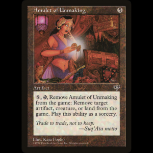 MTG Amulet of Unmaking Mirage