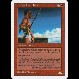 MTG Orcos Zarpabronce (Brassclaw Orcs) Fifth Edition