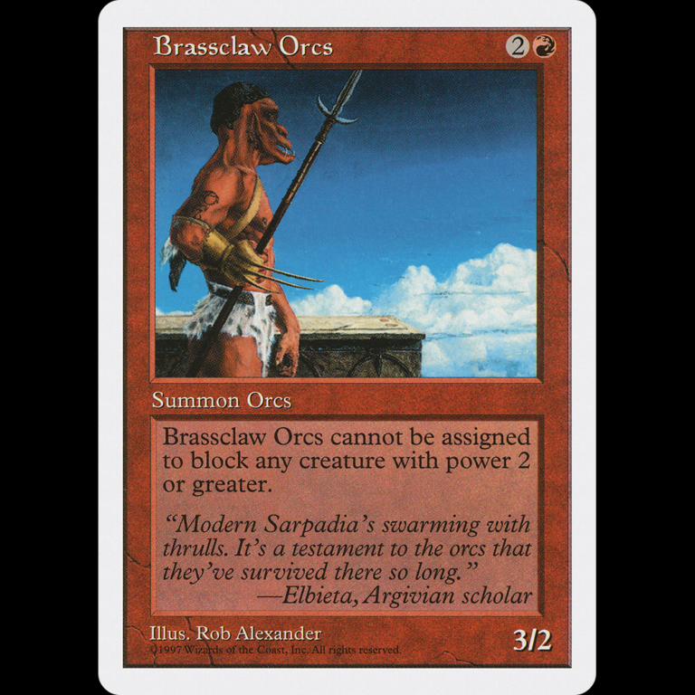 MTG Orcos Zarpabronce (Brassclaw Orcs) Fifth Edition - Madtoyz