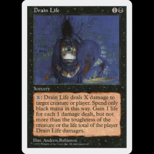 MTG Drenar Vida (Drain Life) Fifth Edition  5ed#156