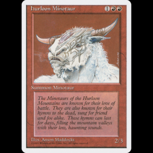 MTG Monotauro De Hurloon (Hurloon Minotaur) Fourth Edition 4ed#202