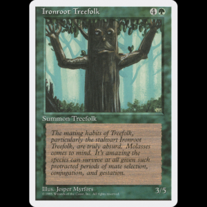 MTG Ironroot Treefolk Fourth Edition 4ed#253