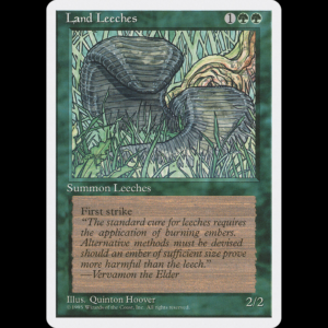 MTG Land Leeches Fourth Edition 4ed#255