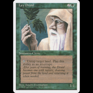 MTG Ley Druid Fourth Edition 4ed#256