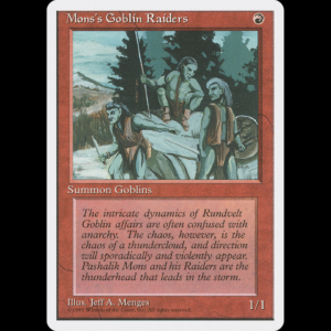 MTG Trasgos De Mons (Mons's Goblin Raiders) Fourth Edition 4ed#213