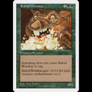 MTG Wombat Rabioso (Rabid Wombat) Fifth Edition