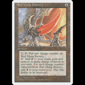 MTG Red Mana Battery Fourth Edition