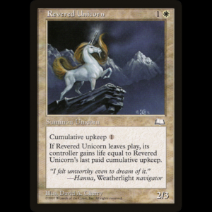 MTG Unicornio Venerado (Revered Unicorn) Weatherlight