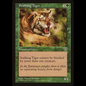 MTG Tigre al Acecho (Stalking Tiger) Mirage mir#243