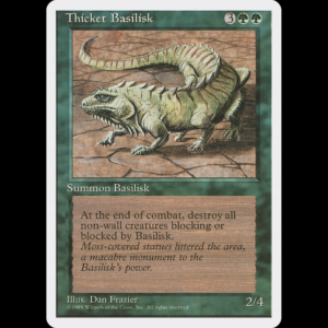 MTG Basilisco de Boschi (Thicket Basilisk) Fourth Edition 4ed#274