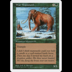 MTG Mamut de Guerra (War Mammoth) Fifth Edition