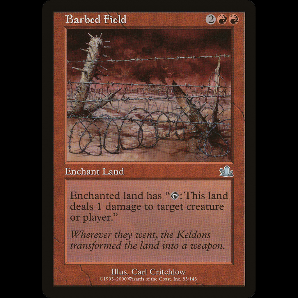 Magic: The Gathering - Barbed Wire (Filo Spinato) - Set Mercadian Masques | Carta Singola Non Comune (Uncommon)