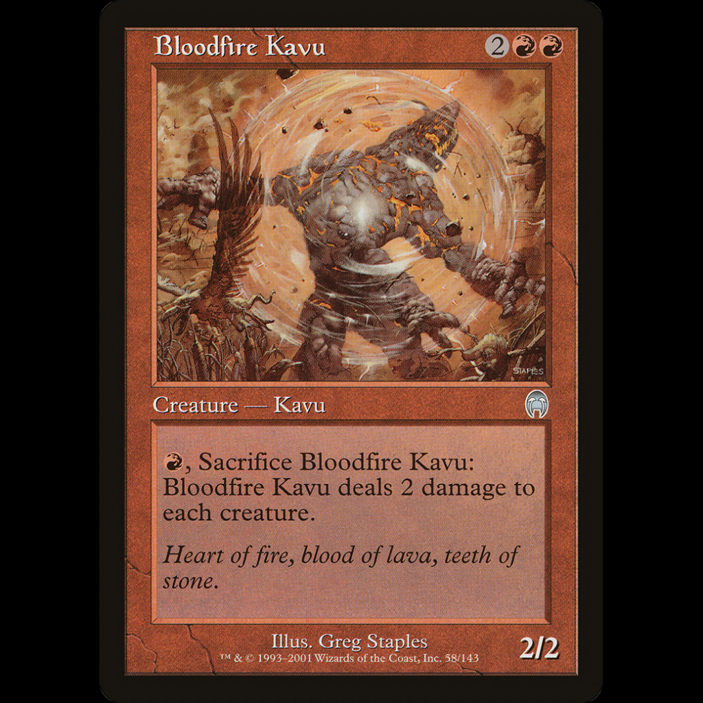 MTG Kavu Sangrefuego (Bloodfire Kavu) Apocalypse PL Madtoyz