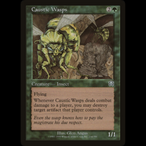 MTG Avispas Causticas (Caustic Wasps) Mercadian Masques mmq#234