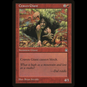 MTG Gigante Miedoso (Craven Giant) Stronghold