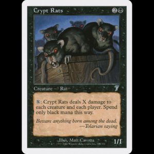 MTG Crypt Rats Seventh Edition