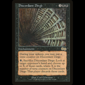 MTG Discordant Dirge Urza's Saga  usg#131