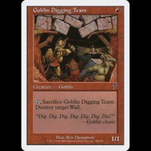 MTG Goblin Digging Team Seventh Edition
