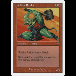 MTG Incursor trasgo (Goblin Raider) Seventh Edition
