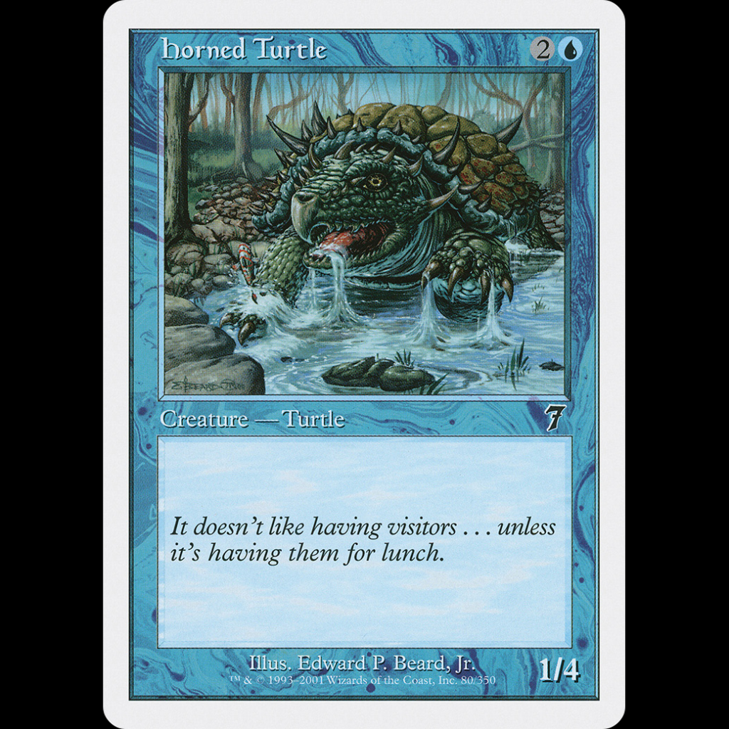 MTG Horned Turtle Seventh Edition - Madtoyz