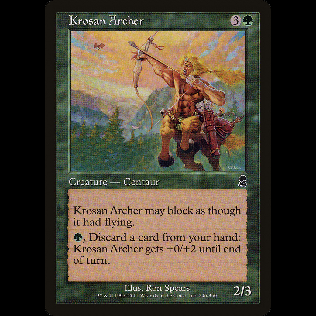 Mtg Arquero Krosano (krosan Archer) Odyssey - Hp - Madtoyz