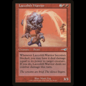 MTG Laccolith Warrior Nemesis  nem#90