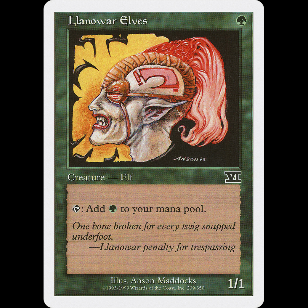 MTG Llanowar Elves Classic Sixth Edition 6ed#239 - Madtoyz