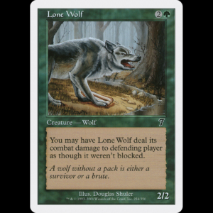 MTG Lobo solitario (Lone Wolf) Seventh Edition