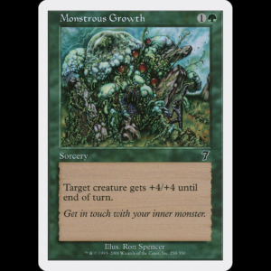 MTG Monstrous Growth Seventh Edition