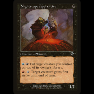 MTG Aprendiz Escapanoche Nightscape Apprentice Invasion inv#112