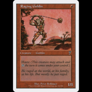 MTG Trasgo furioso (Raging Goblin) Seventh Edition 7ed#211