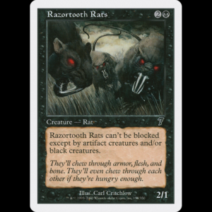MTG Ratas voraces (Razortooth Rats) Seventh Edition
