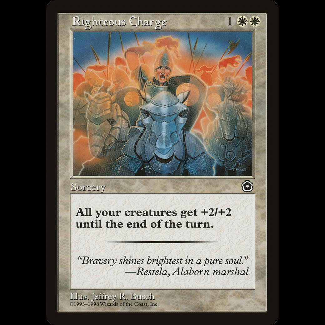 MTG Carga Justa (Righteous Charge) Portal Second Age - PL - Madtoyz