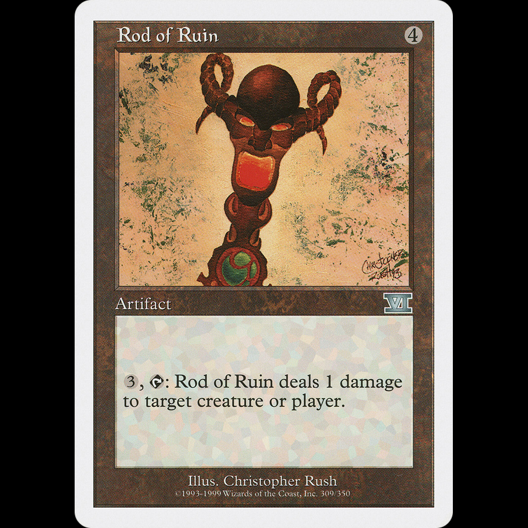 MTG Rod of Ruin Classic Sixth Edition 6ed#309 - Madtoyz