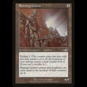 MTG Rusting Golem Nemesis  nem#138