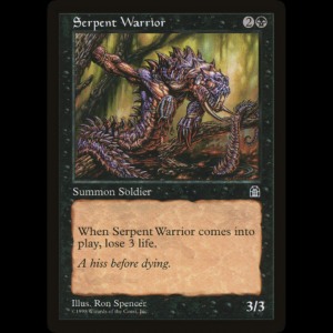 MTG Guerrero Serpiente (Serpent Warrior) Stronghold