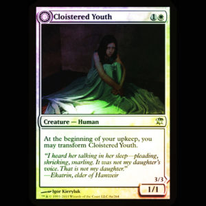 MTG Cloistered Youth // Unholy Fiend Innistrad - ESP - FOIL