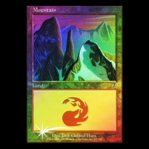 MTG Montaña (Mountain) Seventh Edition - FOIL