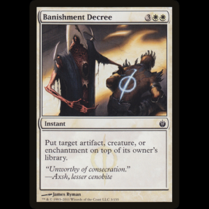 MTG Banishment Decree Mirrodin Besieged