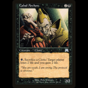 MTG Oficial principal de la Cábala (Cabal Archon) Onslaught