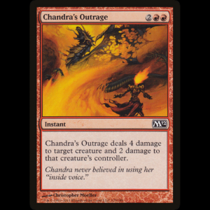 MTG Indignación de Chandra (Chandra's Outrage) Magic 2012
