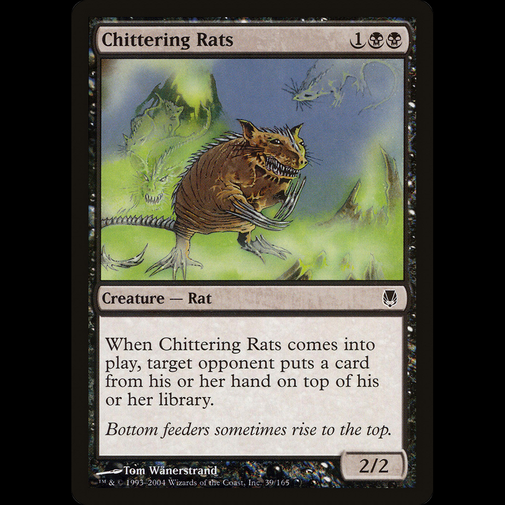 MTG Ratas gorjeantes (Chittering Rats) Darksteel - Madtoyz