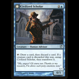 MTG Erudito civilizado // Bruto homicida (Civilized Scholar // Homicidal Brute) Innistrad  - PL