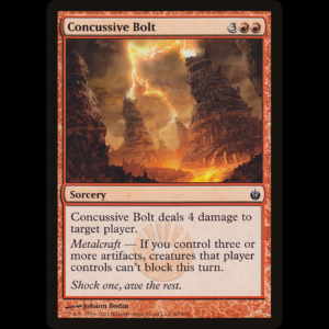 MTG Concussive Bolt Mirrodin Besieged